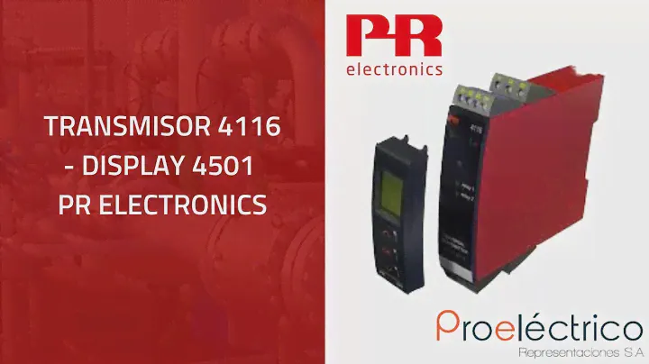 Configuración transmisor 4116 - Display 4501 PR Electronics