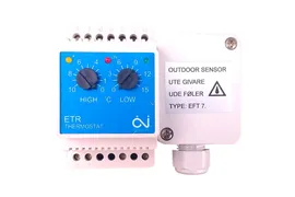 OJ Electronics ETR/F-1447A, механический термостат для систем обогрева, на DIN-рейку