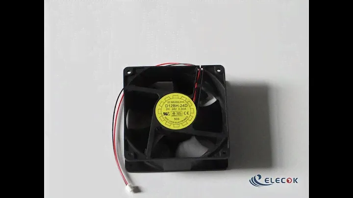 YATE LOON D12BH-24D 24V 0.3A 2wires Cooling Fan
