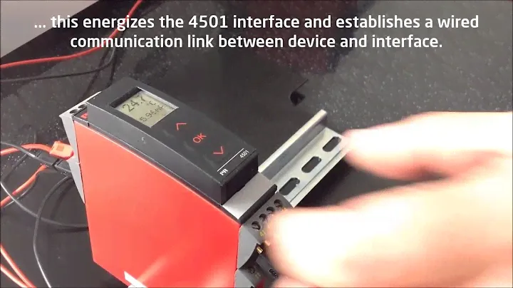 How to mount and use the PR 4501 programming interface 1