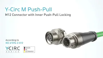 M12 Push-Pull Connector: 1st International Standard IEC 61076-2-012 from Yamaichi Electronics