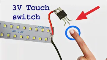 How to make 3 volt ON OFF touch switch, diy touch switch