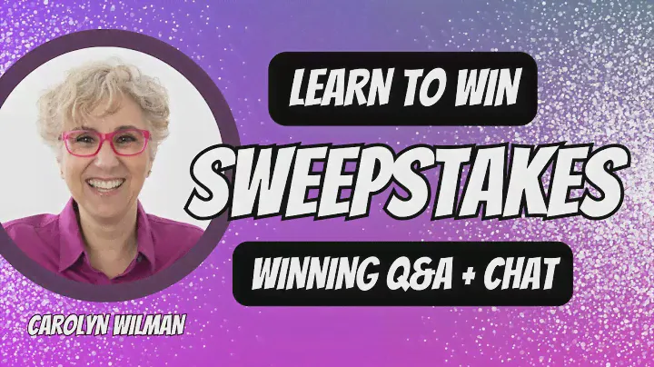 How to Win Sweepstakes - Q&A + Chat